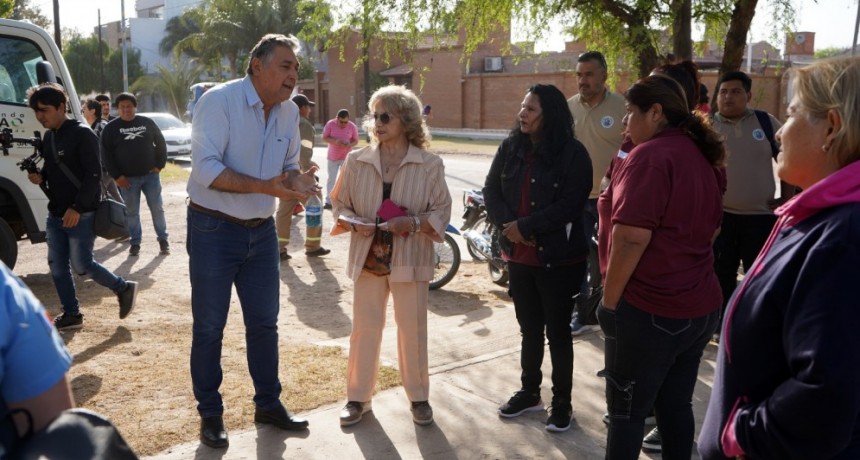 El intendente Nediani encabezó un operativo integral contra el Dengue en los barrios Textil y Juan Perón