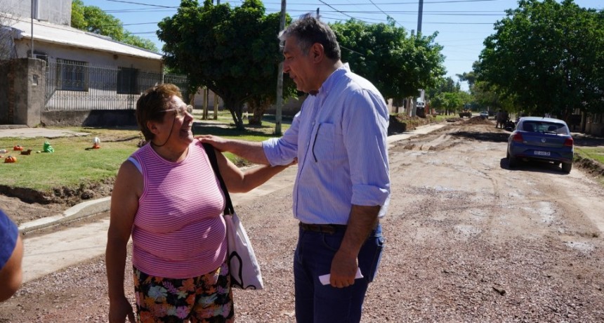 El intendente Nediani avanza con obras de mejoramiento para el B° Lourdes