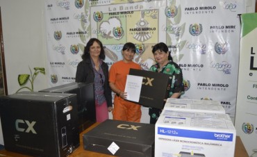  Los Bomberos Voluntarios recibieron importante ayuda de la Municipalidad de La Banda