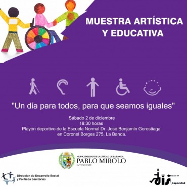 Organizan una muestra art&iacute;stica e informativa con instituciones que trabajan con personas con discapacidad   
