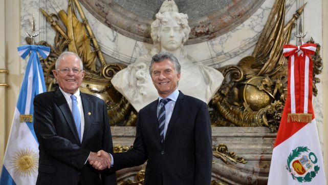 Macri se reuni&oacute; con el presidente de Per&uacute;