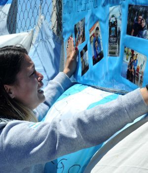 Rezos y plegarias en la base de Mar del Plata