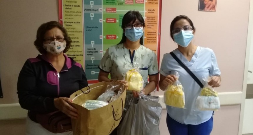 El grupo Volver a Vivir llev&oacute; donaciones para la maternidad del Centro Integral de Salud Banda*
