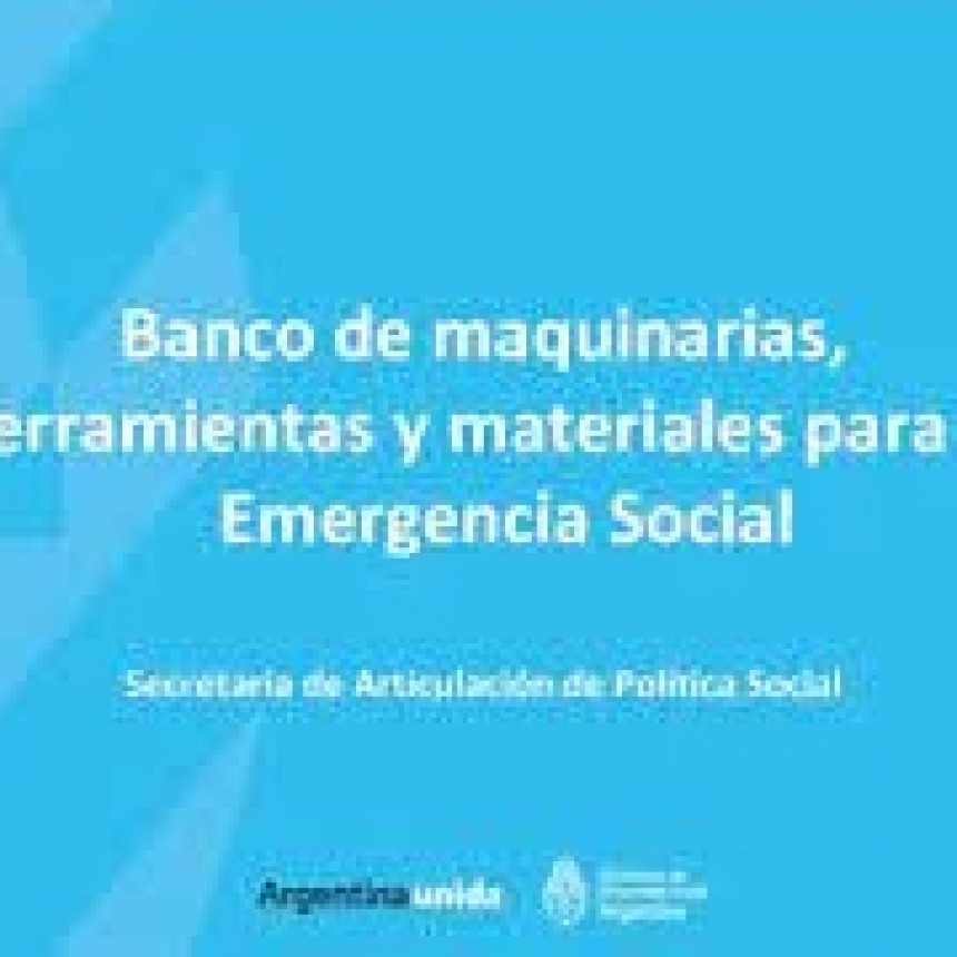 ENTREGAR&Aacute;N MAQUINAS Y HERRAMIENTAS A 134 EMPRENDEDORES