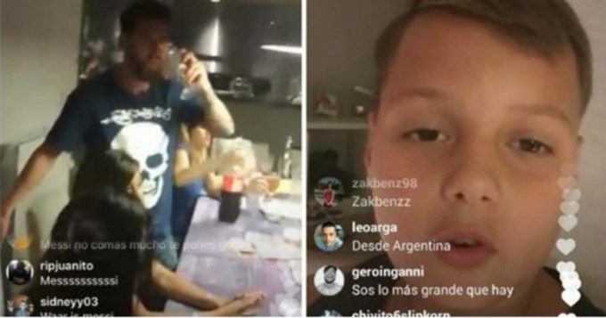 Otro Messi que hace "Lio": sobrino grab&oacute; video en Instagram