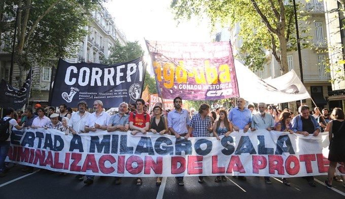 Rechazan ins&oacute;lito plebiscito para definir la libertad de Milagro Sala
