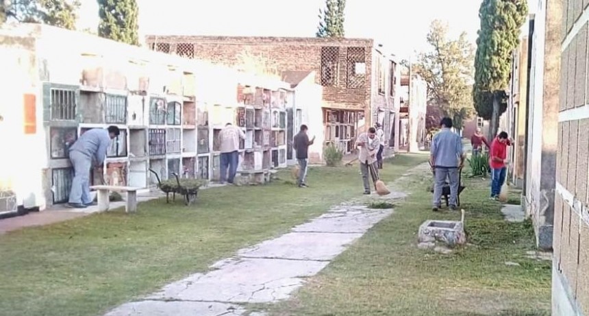 El municipio extendi&oacute; las tareas de limpieza al Cementerio La Misericordia
